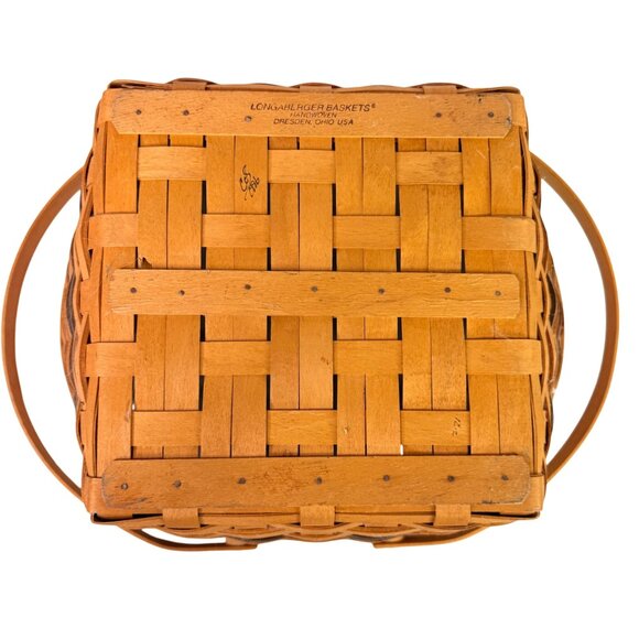 1996 Longaberger community Basket Traditions Collection Woven Basket Dual Handle - Picture 4 of 8
